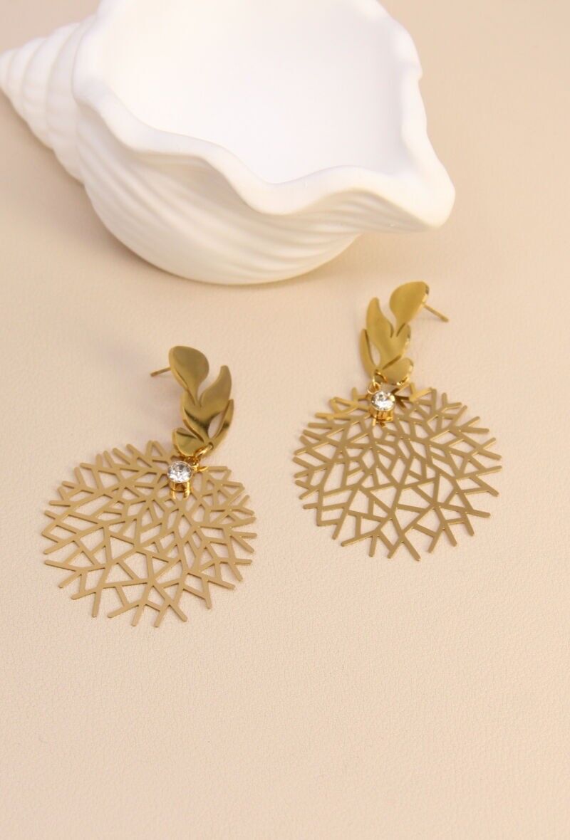 Pendientes de acero inoxidable con filigrana: refinamiento atemporal