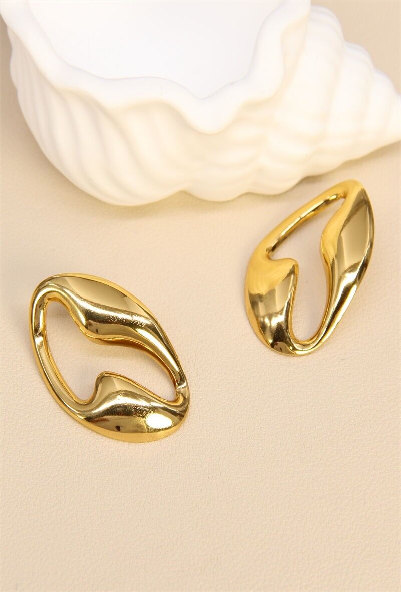 Pendientes de aro de acero inoxidable: elegancia atemporal