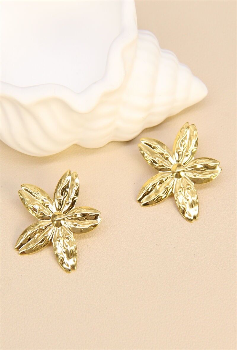 Pendientes de flores de acero inoxidable - Charm delicado