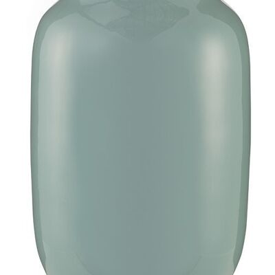 PIP Blushing oval metal vase Dark blue 30cm