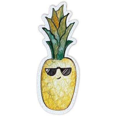 Imán de madera – piña