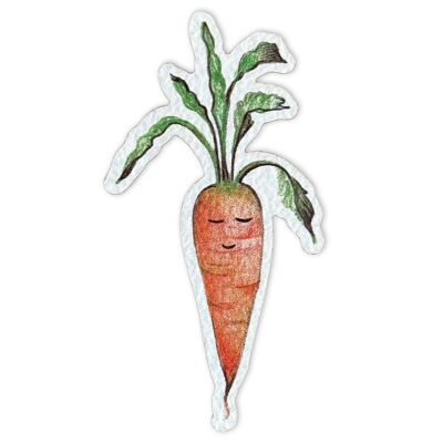 Wooden magnet – carrot
