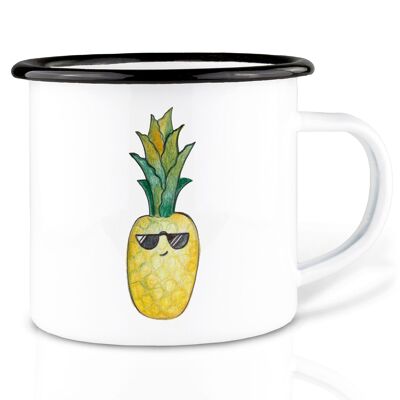 Taza de esmalte – piña