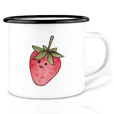 Taza de esmalte – Fresa