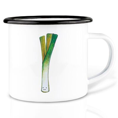 Mug émaillé – Poireau