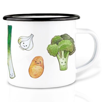 Mug émaillé – potager