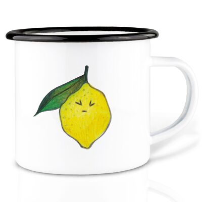 Mug émaillé – citron