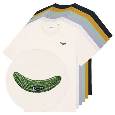 T-shirt brodé – Concombre