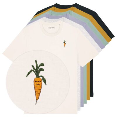 T-shirt ricamata – Carota