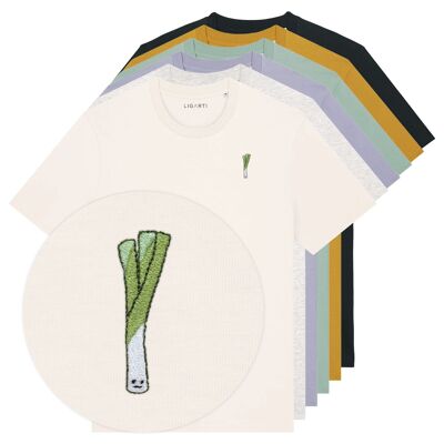 T-shirt brodé – Poireau