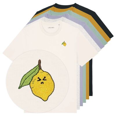 T-shirt brodé – Citron