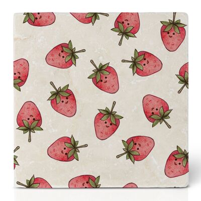 Posavasos de azulejos – Fresa