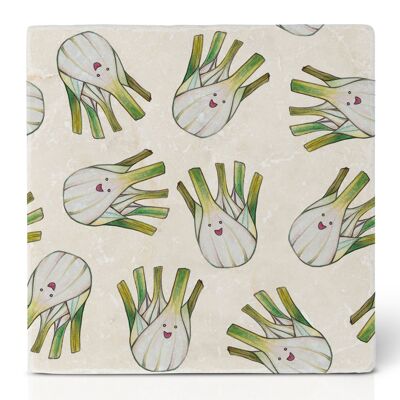 Posavasos de azulejos – Hinojo