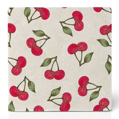 Posavasos de azulejos – cerezas