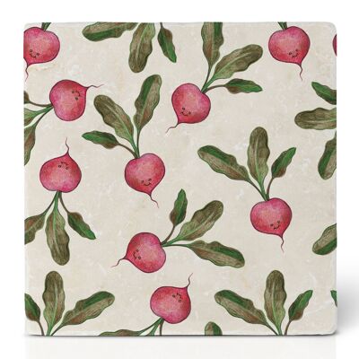 Posavasos de azulejos – rábanos
