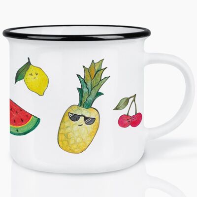 Taza de cerámica – ensalada de frutas