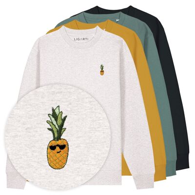 Maglione ricamato – Ananas