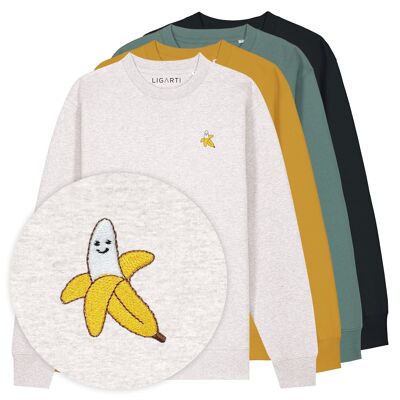 Maglione ricamato – Banana