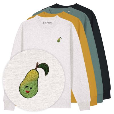Maglione ricamato – Pera