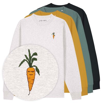 Pull brodé – Carotte