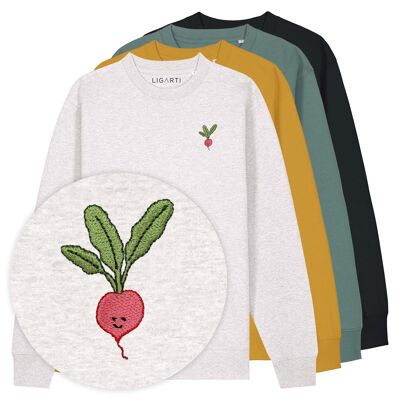 Pull brodé – Radis