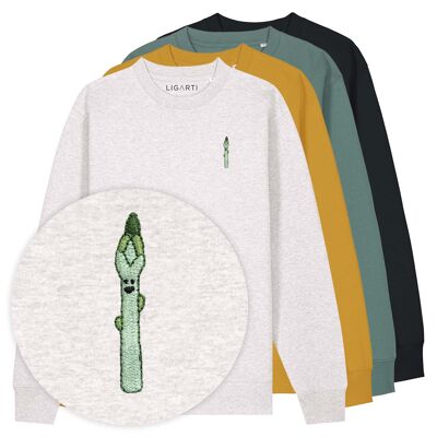 Pull brodé – Asperges