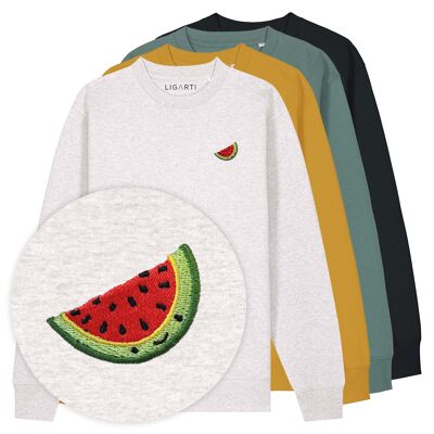Pull brodé – Pastèque