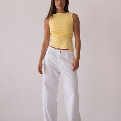 BAGGY HIGH RISE - WHITE