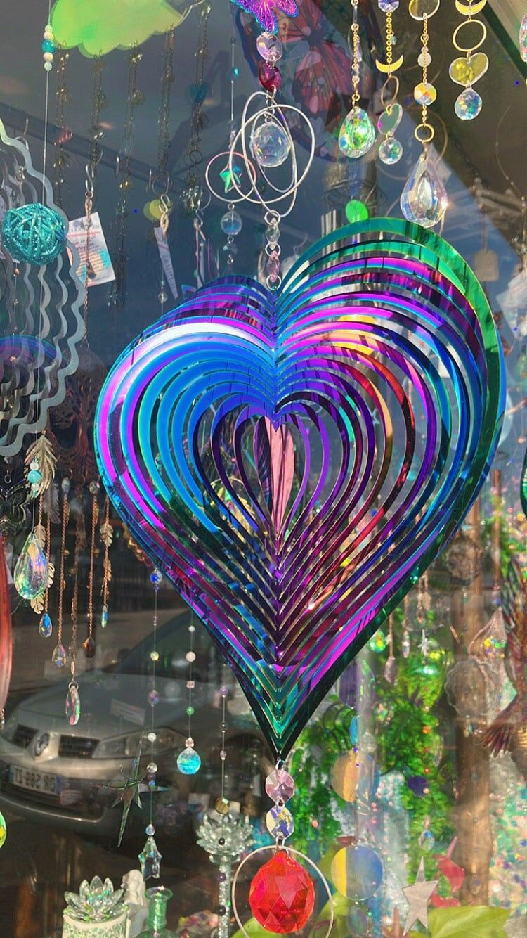 Arcobaleno grande cuore ipnotico