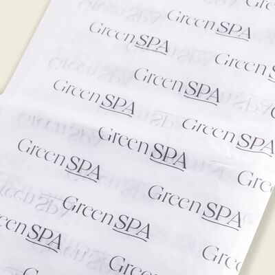 Papier de Soie logoté Green Spa – x10 unités