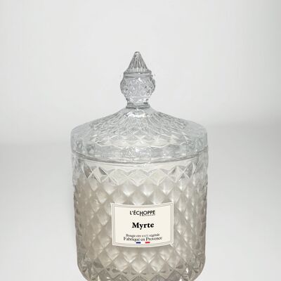 Mirto - Candela profumata 200g - Scatola portaconfetti DIAMOND