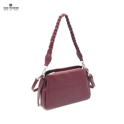 Sac à bandoulière en cuir véritable, Made in Italy, art.112621