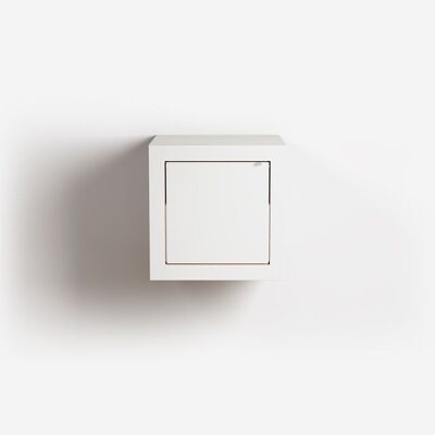 Mesita de noche Fläpps Box 40x40x40 - Blanco