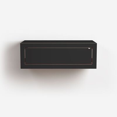 Support mural Fläpps Box 80x27x40 - Noir