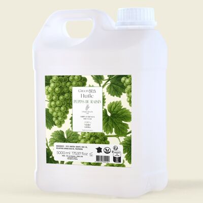 Olio di semi d'uva - Neutro e 100% naturale 5L