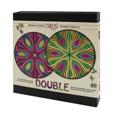 Puzzle in legno, Double Hippie con cornice inclusa