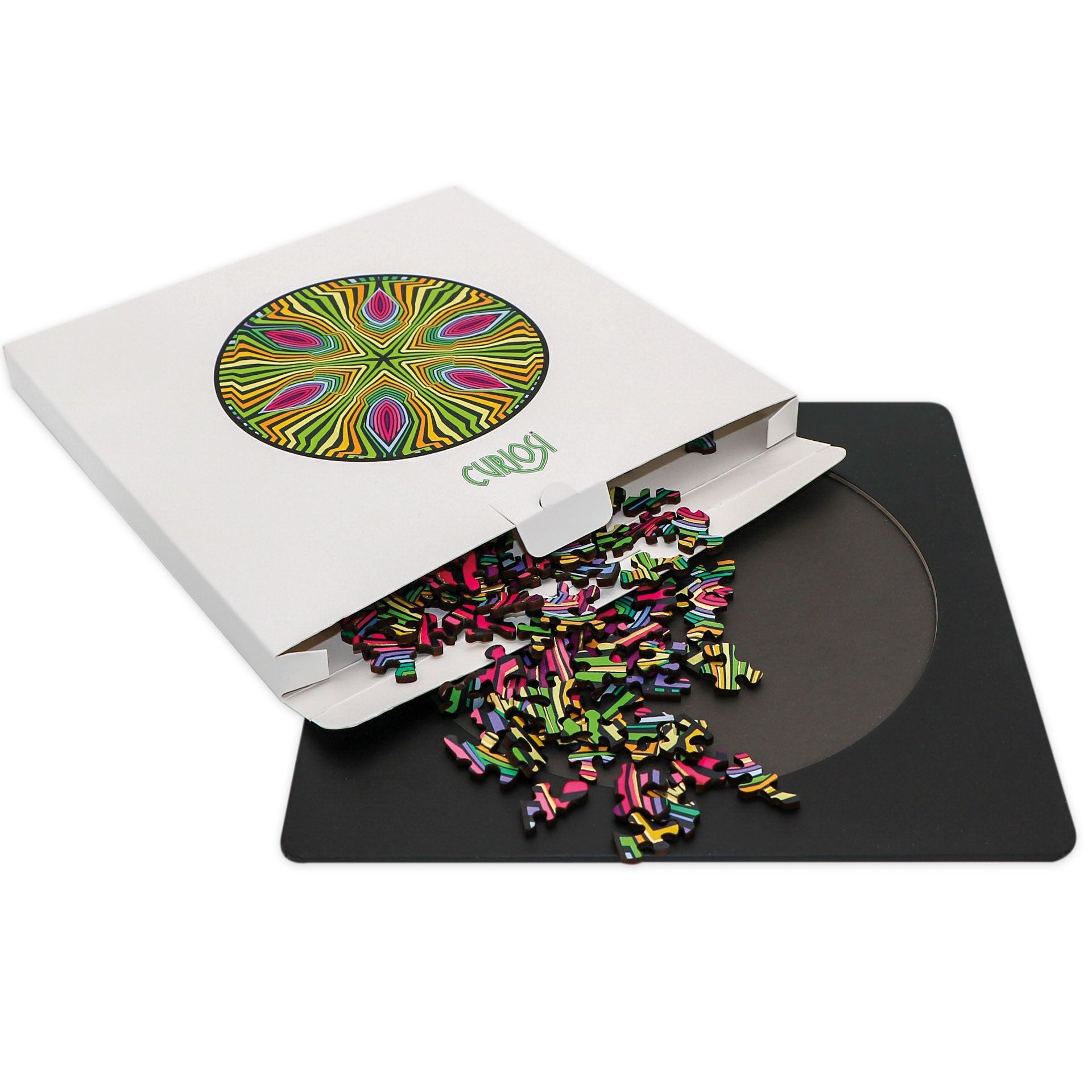 Holzpuzzle, Double Hippie inkl Puzzlerahmen