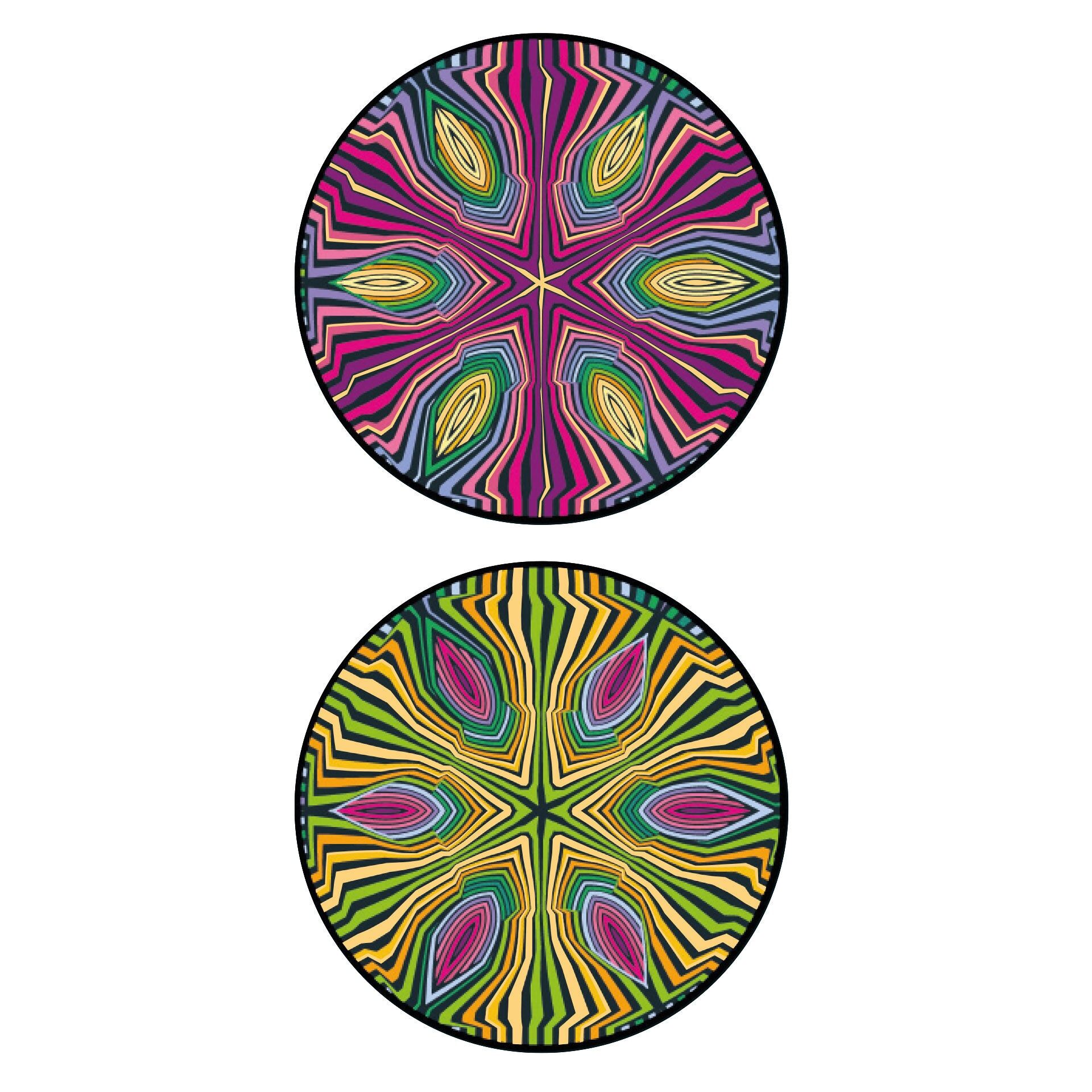 Holzpuzzle, Double Hippie inkl Puzzlerahmen