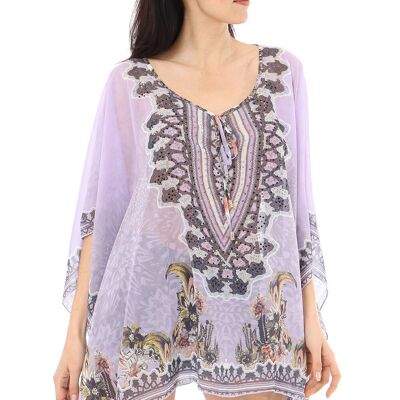 Printed flowing tunic - 5177