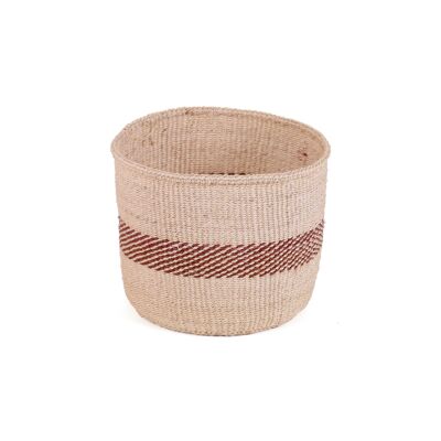 LISHA: Cesta extra pequeña de sisal marrón y natural