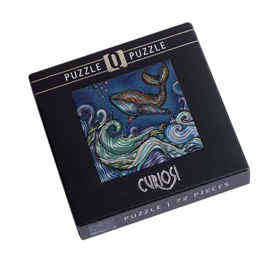Q12-3, square puzzle from the Curiosi puzzle series Q12-Silver