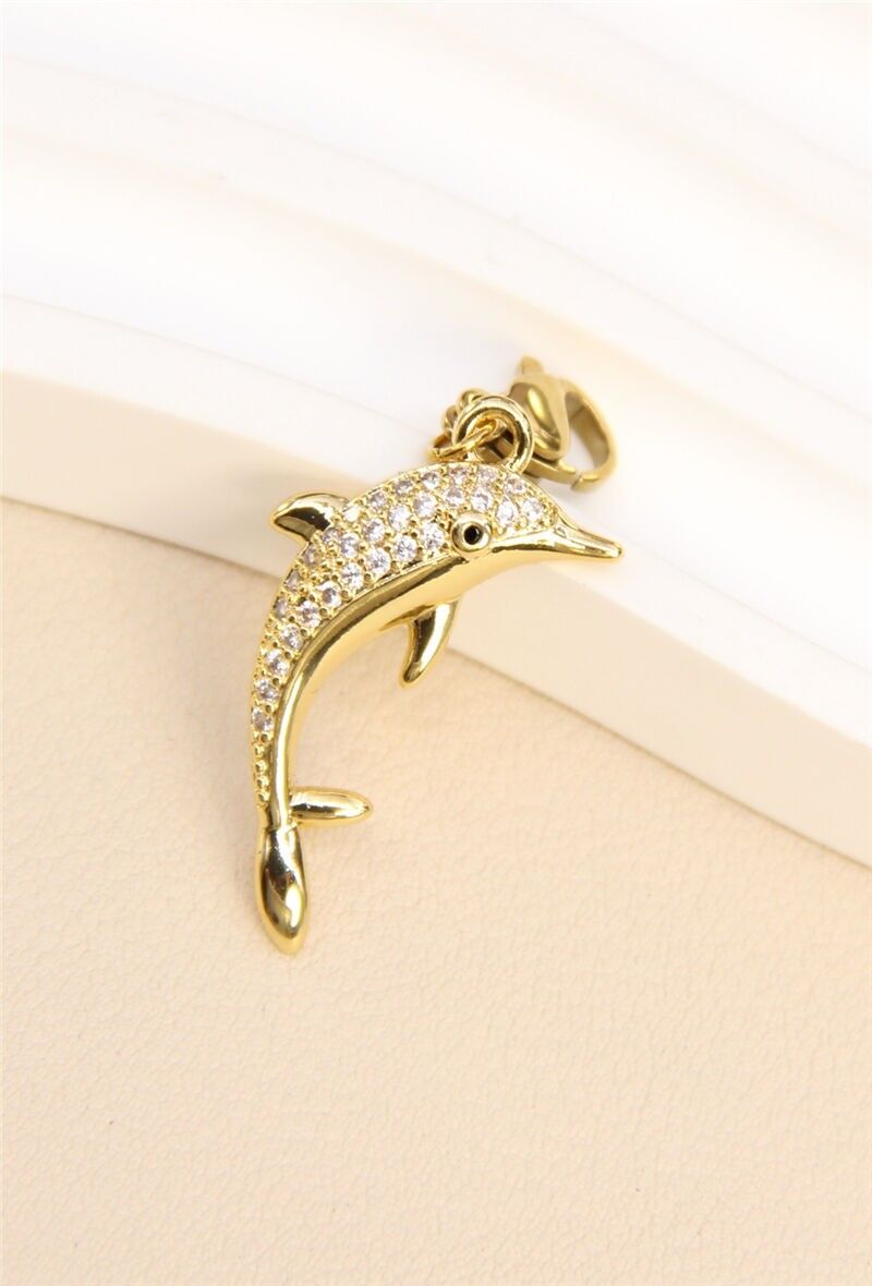 Colgante de delfín de acero inoxidable: un amuleto creativo y elegante