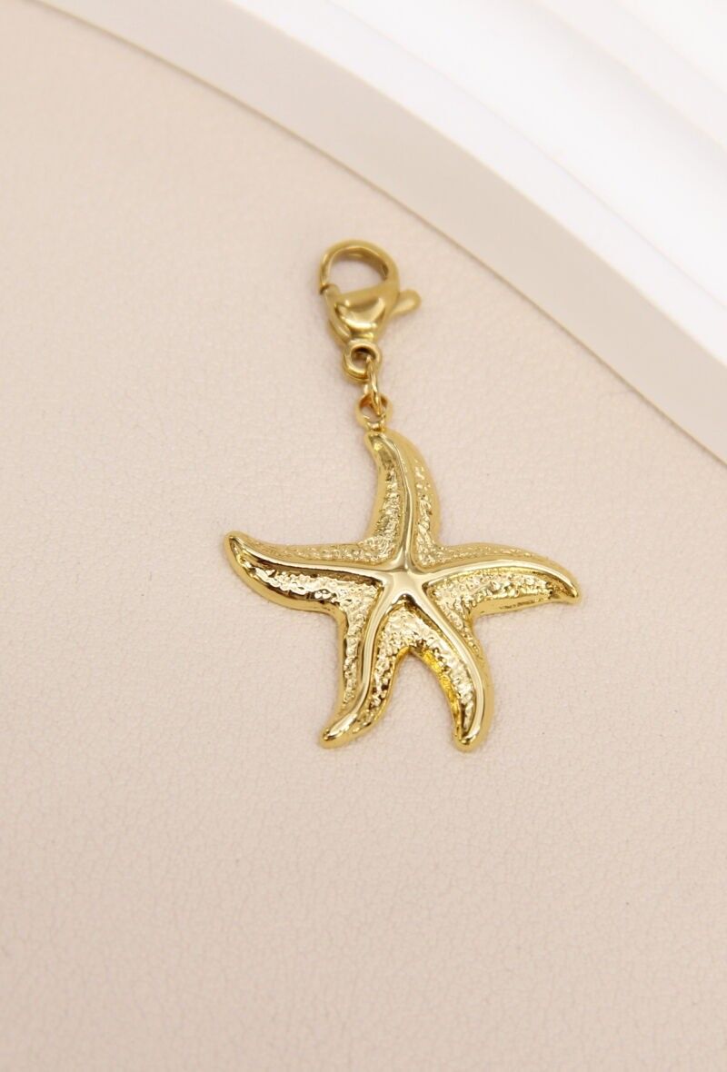 Pendentif Étoile de Mer - Élégance Inoxydable et Créativité