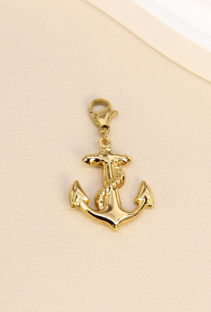 Ancla-Anhänger aus Edelstahl: elegantes nautisches Amulett