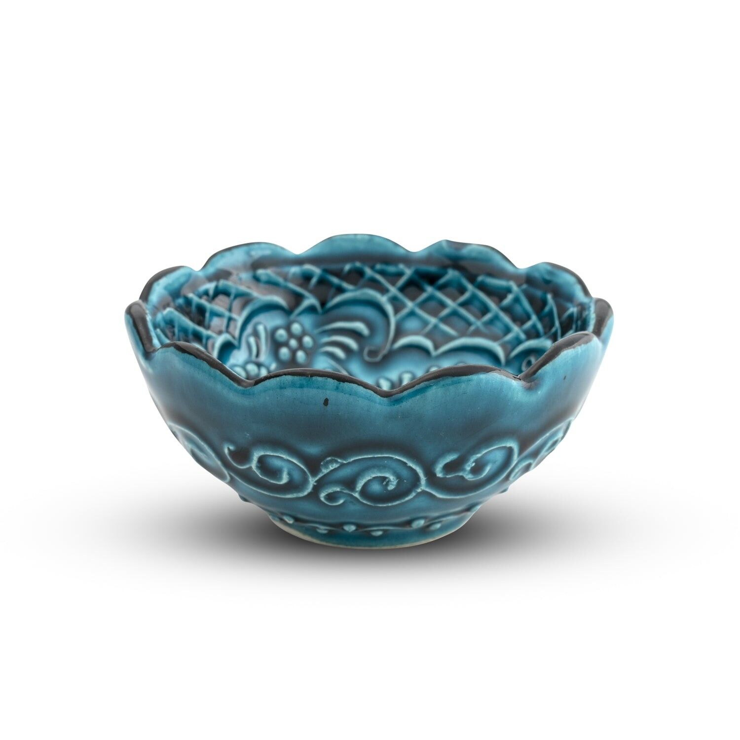 Keramik Dipschale – Iznik, Türkis – 8cm
