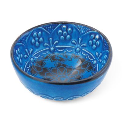 Bol à trempette en céramique – Iznik, étoiles bleues – 8 cm