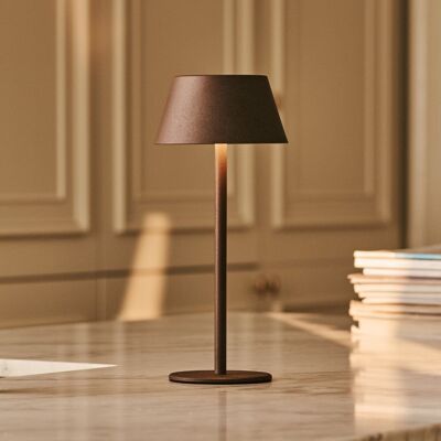 Milou Mocha Brown - Lampe de table sans câble l Moderne, Design & 3 modes d'éclairage