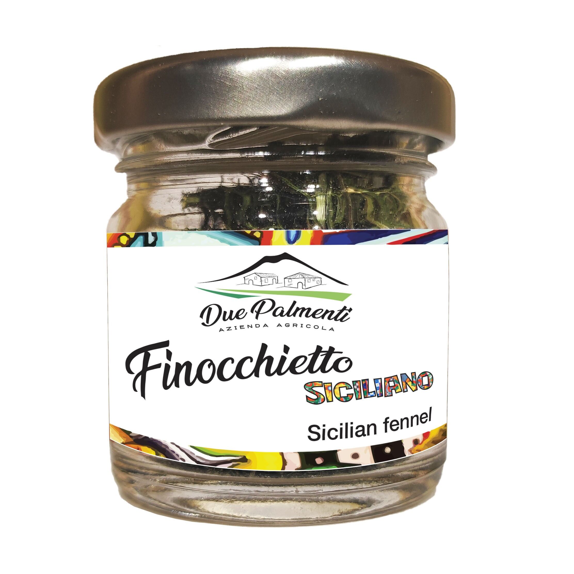 Sicilian wild fennel in a glass jar