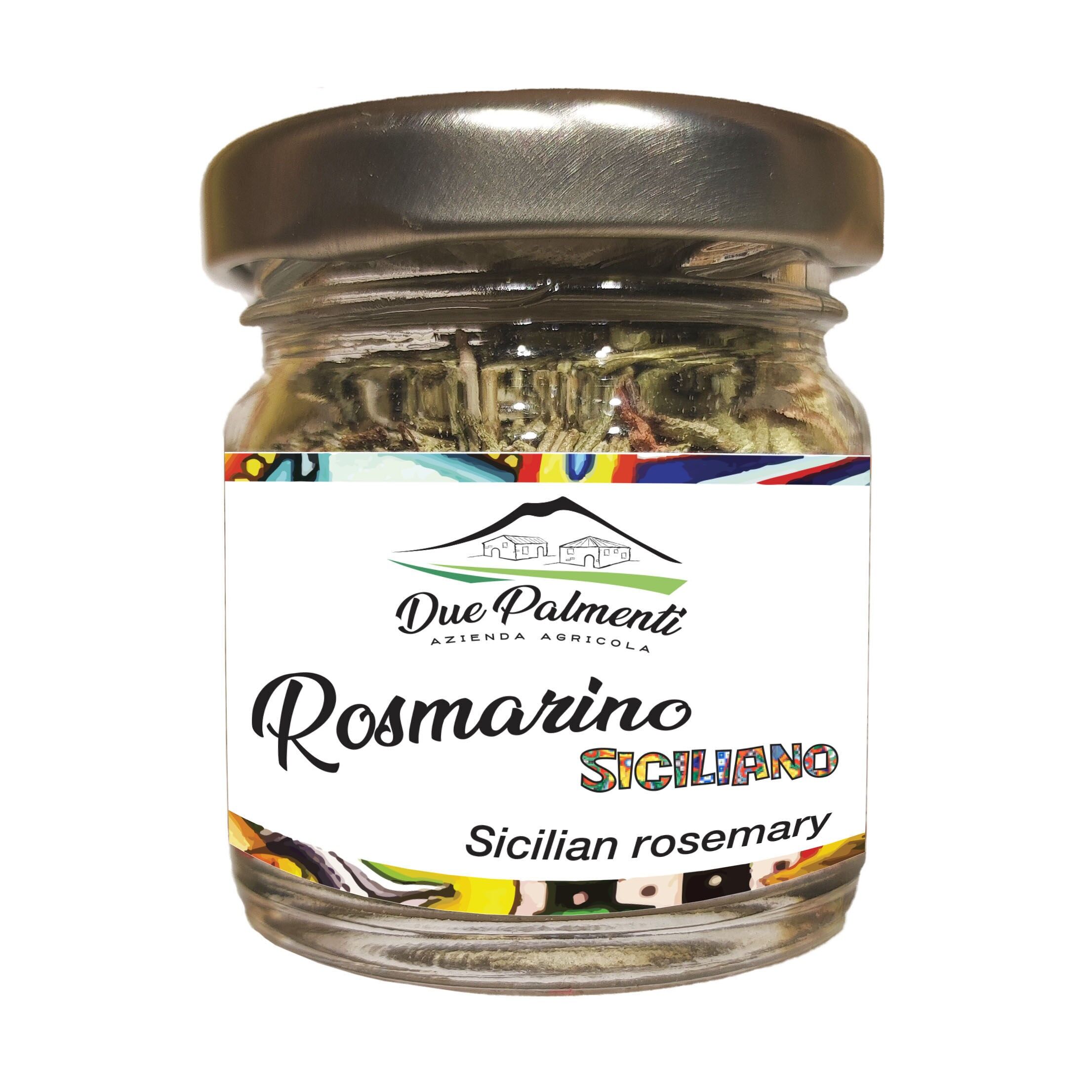 Sicilian rosemary in a glass jar