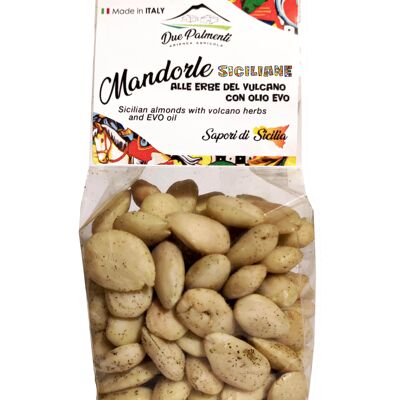 Amandes siciliennes aromatisées aux herbes volcaniques avec huile EVO